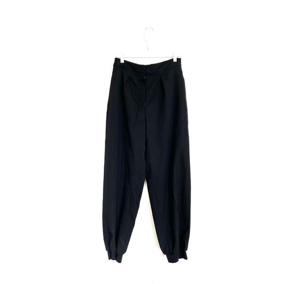Stella McCartney NICOLE WOOL Zipper Fly Jogger Pants Black Size IT46 (L/US10) - Picture 6 of 12